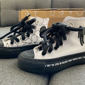 billie eilish converse hit me hard and soft shoes collab